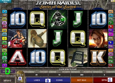 Tomb Raider 2 Slots