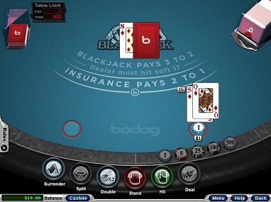 Bovada blackjack